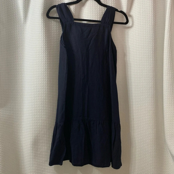 NWT LOFT Square Neck Flounce Dress - Picture 3 of 6